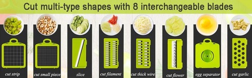 Multifunktionaler Gemüseschneider Zerkleinerer Hobel mit Korb Zerkleinerer - Bild 3 von 11