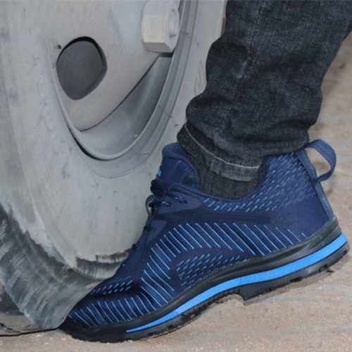 Bulletproof grigio Sicurezza Acciaio nero Blu 1 Traspirante Uomo Punta Da Pair Stivali Scarpe rosso In Sw8Cq6w