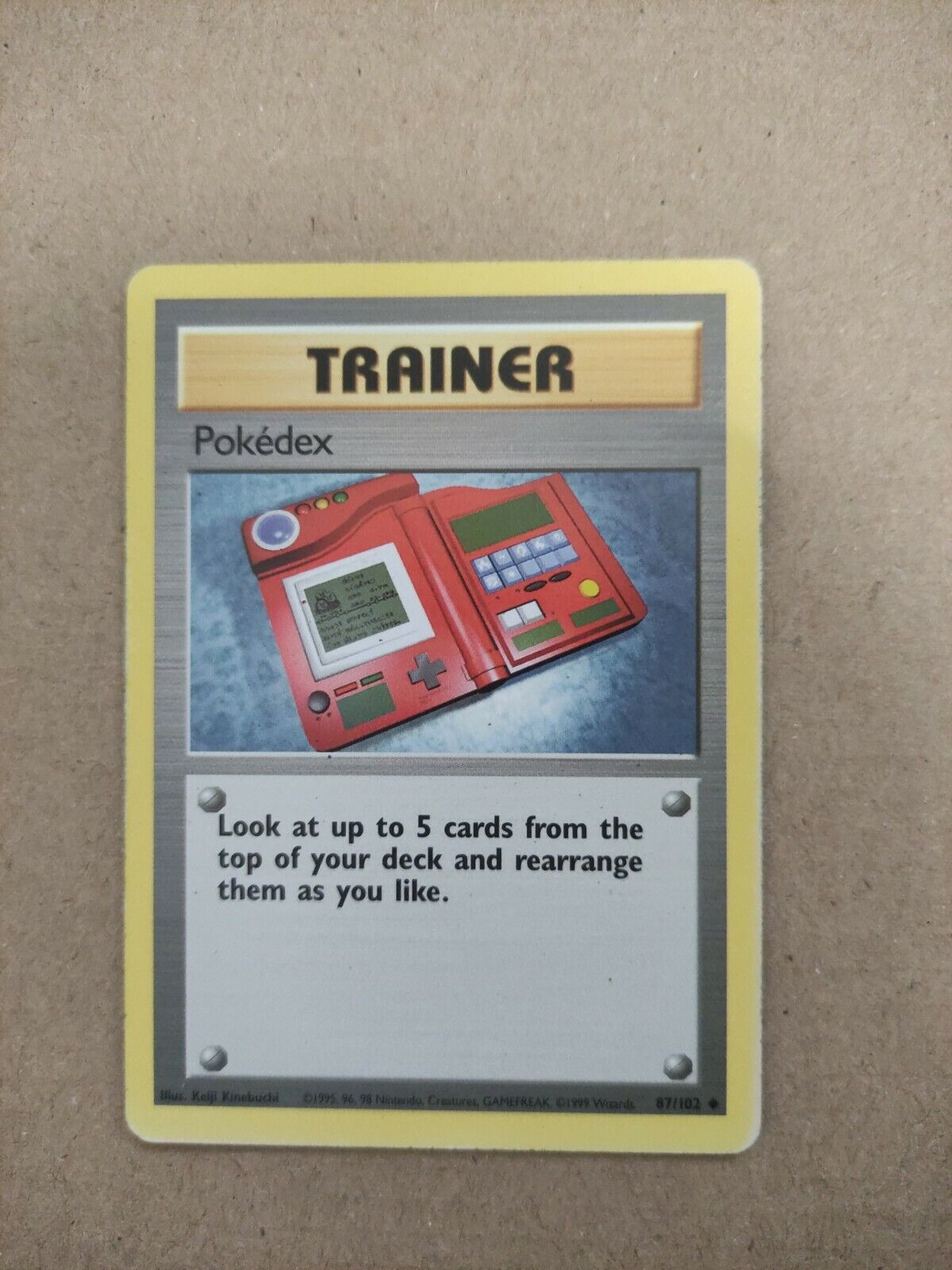 Pokedex - 114/127 Platinum Reverse Holo Uncommon Trainer - NM