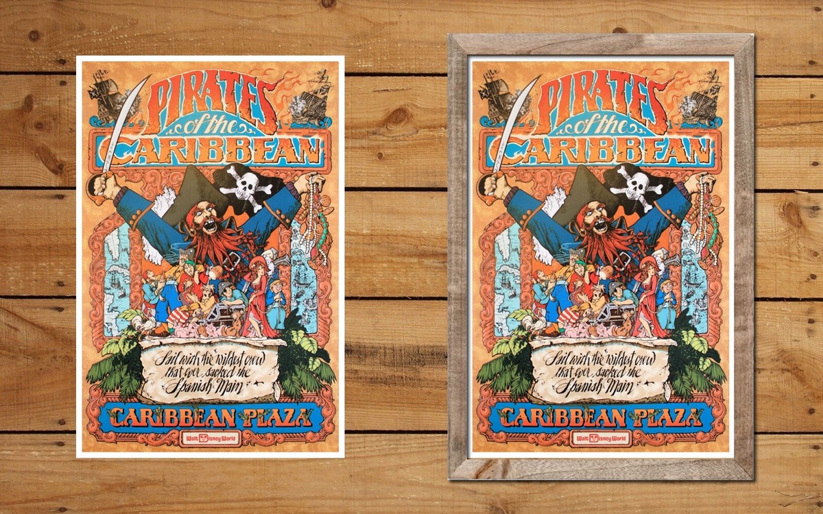 DISNEY WORLD PIRATES OF THE CARIBBEAN - POSTER - BUY ANY 2
