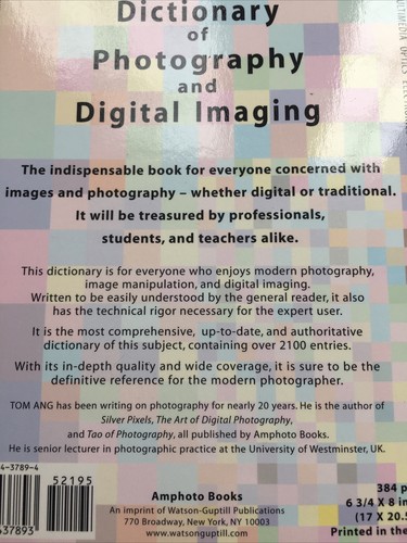 Dictionary of Photography and Digital Imaging: The Essential Refe... by Ang, Tom - Imagen 2 de 5