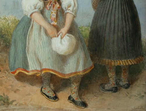 Carl GOEBEL (1824-1899) Dachauerinnen a Monaco di Baviera. - Foto 8 di 12