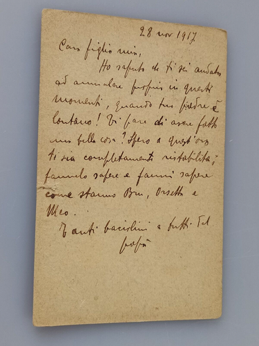 CARTOLINA TIMBRO POSTA MILITARE BRIGATA MASSA CARRARA   WW1 - Picture 2 of 2