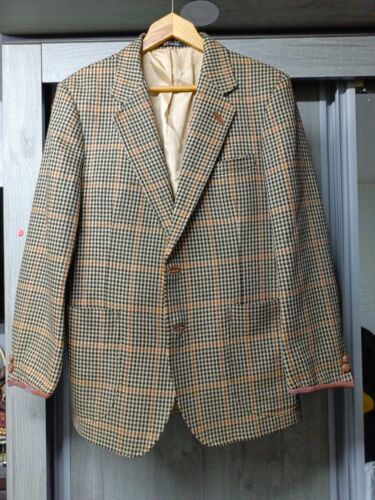 De colección Daks DD London Todo Estambre Cuadros Clásico Traje Chaqueta Blazer 36R 40R - Imagen 2 de 12