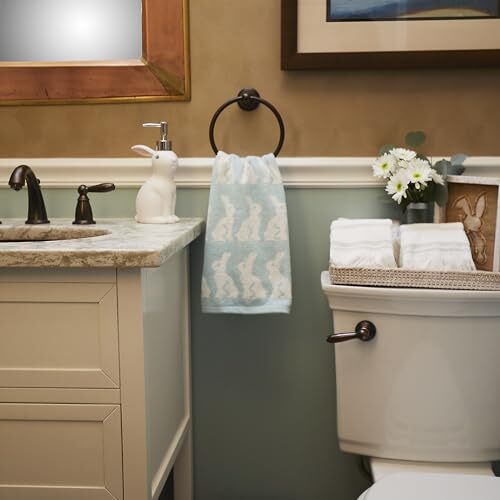 Easter Bunny Hand Towel Set 2 Count - Picture 9 of 10