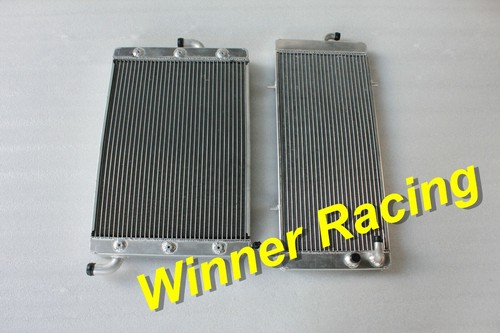 Aluminum Radiator & Auxiliary Radiator Kit For Polaris RZR XP4 Turbo 2017-2021 (Front Mount, Silver) - View #4