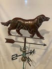 LARGE Handcrafted 3D 3-Dimensional Walking DOG  Weathervane Copper Patina Finish