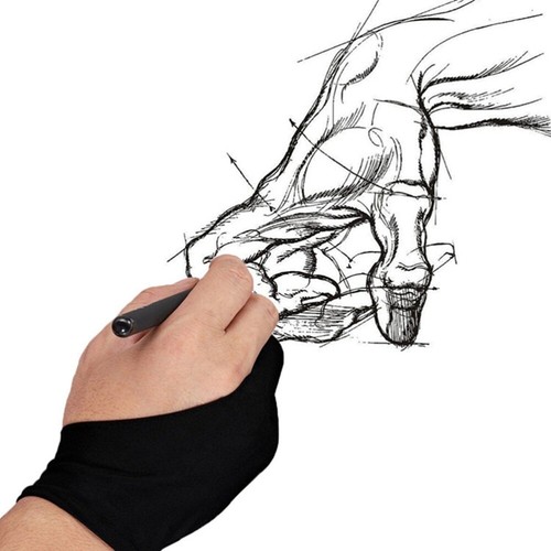 Two-finger Gloves Artist "drawing Gloves" Anti-skid - Afbeelding 7 van 11