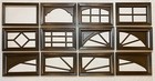 Dark Brown Amarr Garage Door Window Kit Short Panel Frame Insert Glass Options