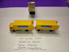 Wiking 1:87 HO SCALE TRUCK TRACTOR TRAILER SEMI VINTAGE OPEN BOX GOOD CONDITION 