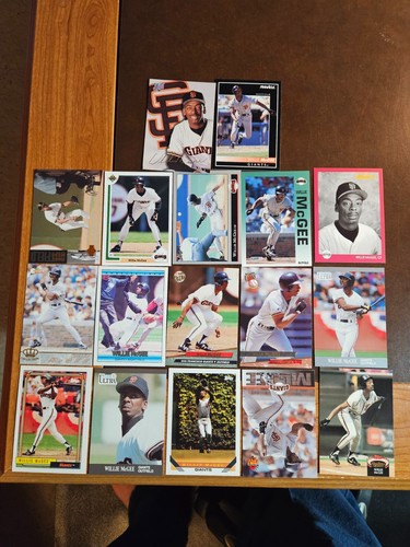 WILLIE McGEE - **Lot of 17 Different** - Giants - (All NRMT-MINT)