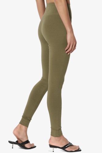 TheMogan PLUS Wide Waistband Cotton Full Length Ankle Leggings for Everyday - Picture 222 of 278