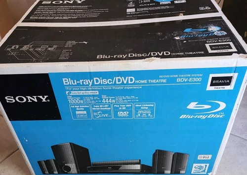 SONY BDV-E300 5.1 SURROUND SOUND HOME THEATER BLU-RAY DVD (6) SPEAKER SYSTEM NIB - Picture 4 of 12