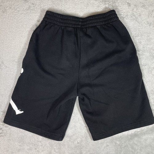 NIKE Air Jordan Jumpman BIG LOGO Shorts 85B483-023 Black White Boys Size Medium - Picture 2 of 8