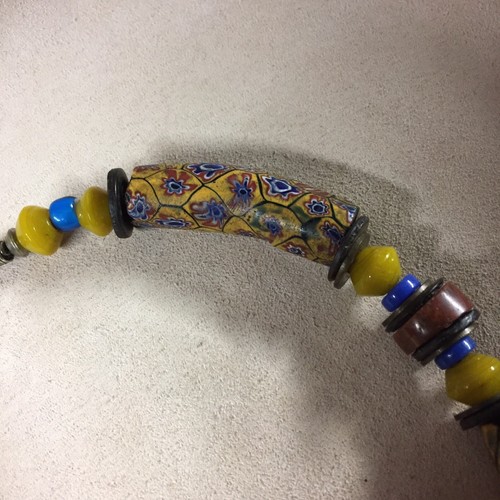 Antik/Vintage Millefiori Glas afrikanische Handel Perlen Halskette 19,5" - Bild 4 von 8