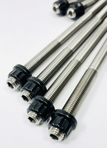 Raptor 700 Titanium Head Studs 108mm Head Gaskets Ti Stud Cometic Gasket Kit +6 - Picture 3 of 4