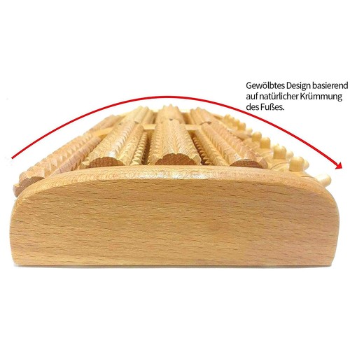 Fußmassageroller Fußmassagegerät Fußroller Holzroller Massagerät Massage Füße - Bild 2 von 8