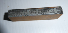 Vintage Wood Metal Letterpress Print Block Stamp Decorative Interiors