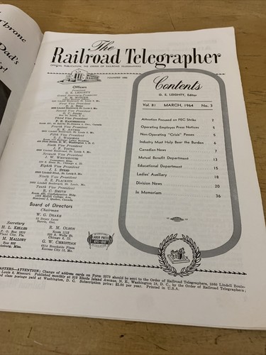 Die Eisenbahn Telegraf Zeitschrift März 1964 - Bild 2 von 4