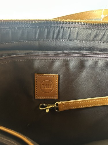 Montana Hudson Eva Leder Reißverschluss Tasche Laptoptasche Mehrzweck - Bild 10 von 11