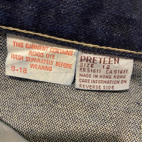 Vintage New Old Stock Sergio Valente BLAU Denim Jeans Preteen 12 26x32x29 Stil5184Z - Bild 4 von 11