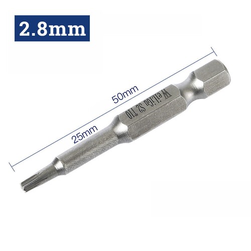 Solid Torx Screwdriver Bit Magnetic 1/4" Hex Star Security Pin Long T3 to T40 - Picture 24 of 59