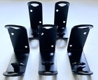 Five Flagpole Flag Holders Brackets Black Metal Side Mount ANNIN Indoor Outdoor