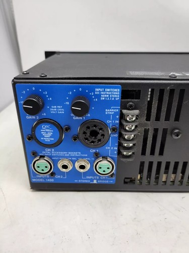 QSC 1400 Professional Power Amp TESTED--300W/Channel - Picture 6 of 7