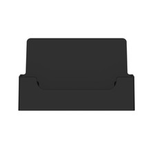 10 Pack Black Business Card Holder Countertop Horizontal Display Stand