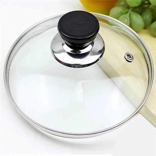 Pot Cover Tempered Glass Round Frying Pan Cover Visible Vertical Lid Pot Lid - Picture 12 of 28