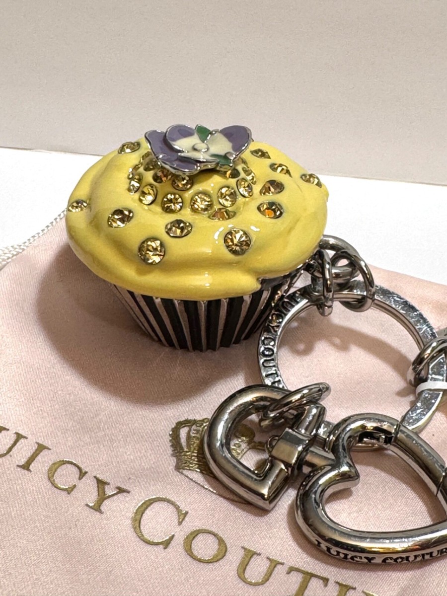 【正規品】juicy couture のキーリング Juicy Couture Key Ring Fob Purse Charm BIG Engagement Ring