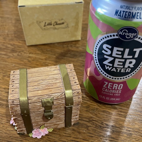 Ganz 1992 Little Cheesers Schatztruhe Musik Schmuckkästchen Maus 05238 selten Neu in OVP - Bild 3 von 13