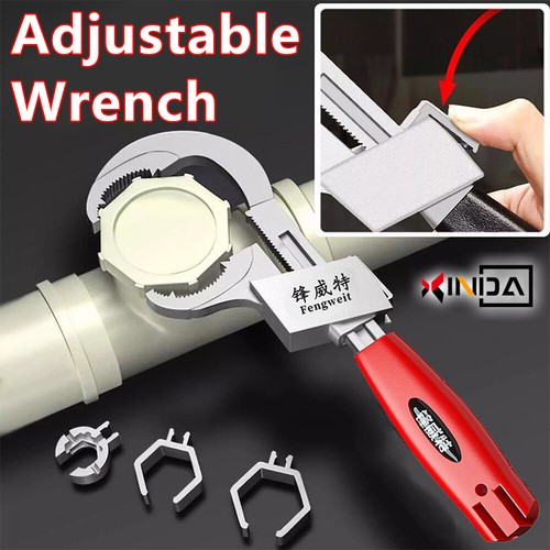 Llave Ajustable Multifuncional Universal Llave Extremo Abierto Baño Herramienta de Reparación - Imagen 1 de 25