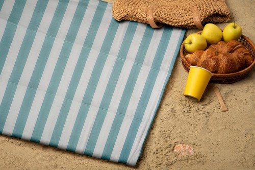 Aqua Foldable Outdoor Rug Garden Deck Patio Camping Waterproof Stain Resistant - Picture 2 of 12