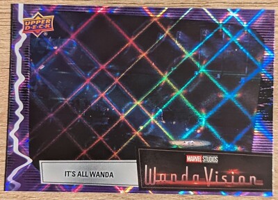 2022 Upper Deck WandaVision Purple Spell Parallel Base Card #29 It's All Wanda