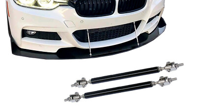 Für 2 Stücke Auto Frontstoßstange Splitter Frontsplitter Black Einstellbare Stru