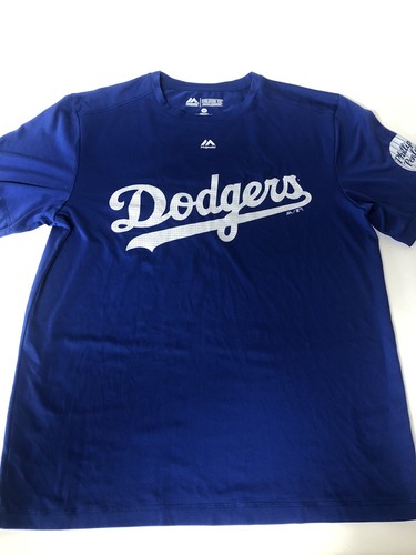 Camiseta Dodgers MLB Manga Corta Cuello Redondo Hombre Talla Mediana Azul - Imagen 1 de 10