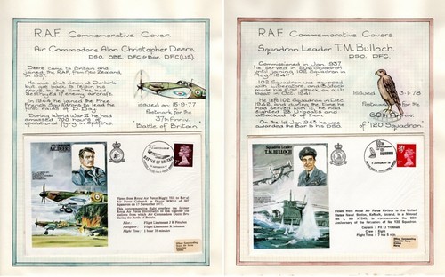 Reino Unido 1971-1980 - 13 cubiertas conmemorativas R.A.F con papeles de exhibición hechos a mano - Imagen 3 de 7