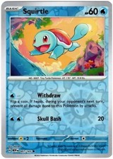 Pokémon Squirtle Scarlet & Violet-151 007/165 Reverse Holo Common