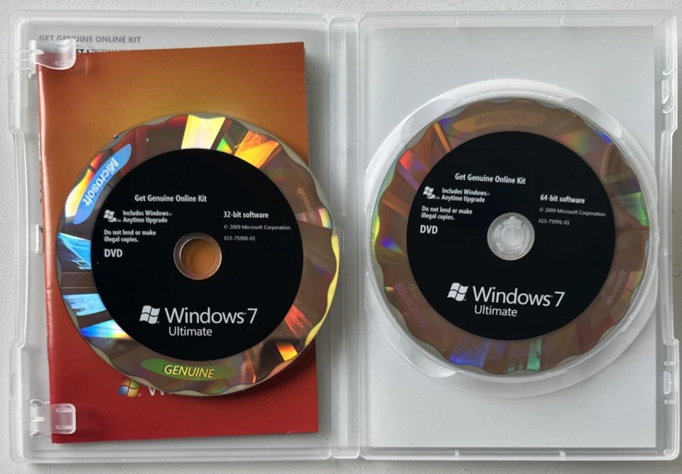 Discos Windows 7 Ultimate Edition de 32 bits y 64 bits *SIN CLAVE DE PRODUCTO* Foto 3 de 4
