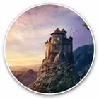 2 x Vinyl Stickers 30cm - Fairy Tale Castle Magical Cool Gift #8875