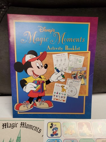 Disney's Magic Moments Activity Booklet 1995 New w/Stickers & My Magic Moments - Picture 2 of 7