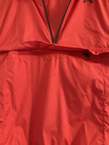 Under Armour Windbreaker Jacket With Hoodie Women's Size YXL Pink - Picture 6 of 6