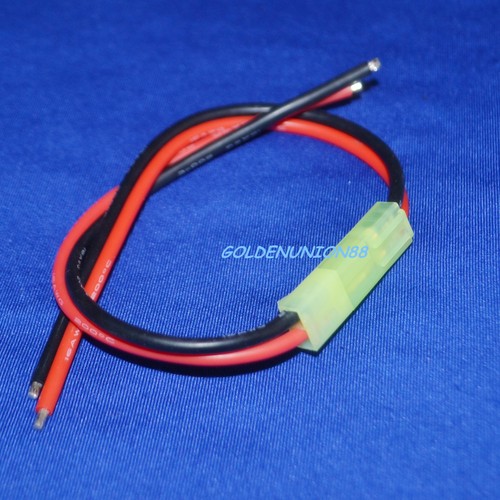 Mini TAMIYA CONNECTORS Male & Female 2pin 1pair 150mm Battery wire 16AWG RC - Picture 4 of 5