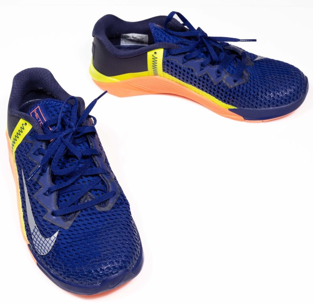 Nike Metcon 6 Training Shoes US Men 9.5 EU 43 Blue Lace Up Weightlift Train  Run | eBay