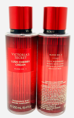 2 VICTORIA'S SECRET LUSH CHERRY CREAM FRAGRANCE BODY MIST BRUME PARFUMEE 8.4 oz - Picture 4 of 7