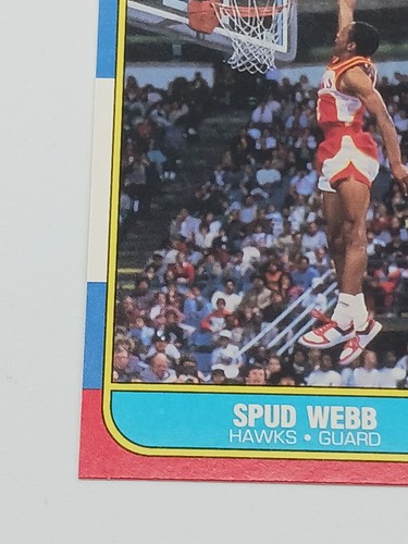 1986/1987 Fleer Basketball #120 Spud Webb RC comme neuf ou mieux prêt à être classé 🙂 - Photo 5 sur 11
