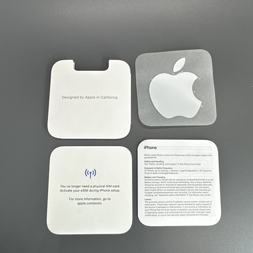 Apple iPhone 15 Black 128GB ~ Genuine OEM A2846 ~ Empty Box ONLY With Sticker - Photo 12 sur 14