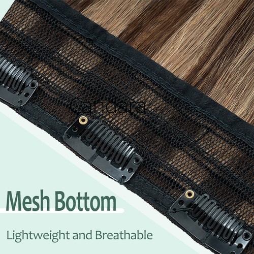 Ein Tressen Dick Clip in Echthaar Extensions 100% Remy Haarverlängerung Haarteil - Bild 9 von 54