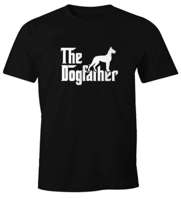 Herren T-Shirt The Dogfather Hund Hundebesitzer Fun-Shirt Moonworks 